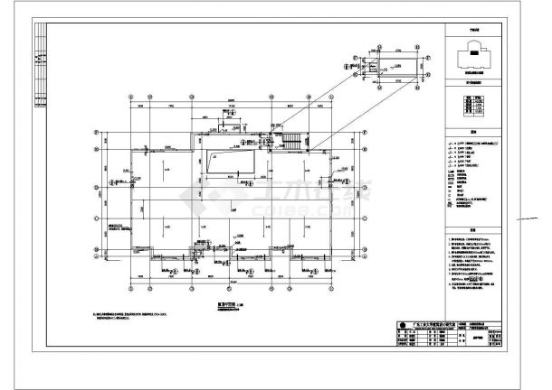 广州某地三层幼儿园建筑详细设计cad施工图-图一