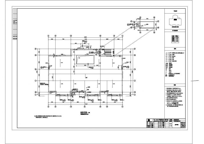 广州某地三层幼儿园建筑详细设计cad施工图_图1