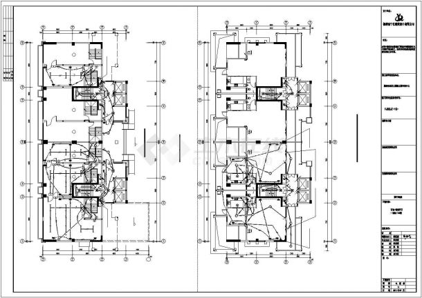砖衡阳市某8250平米18层框架结构公寓住宅楼全套电气系统设计CAD图纸-图二