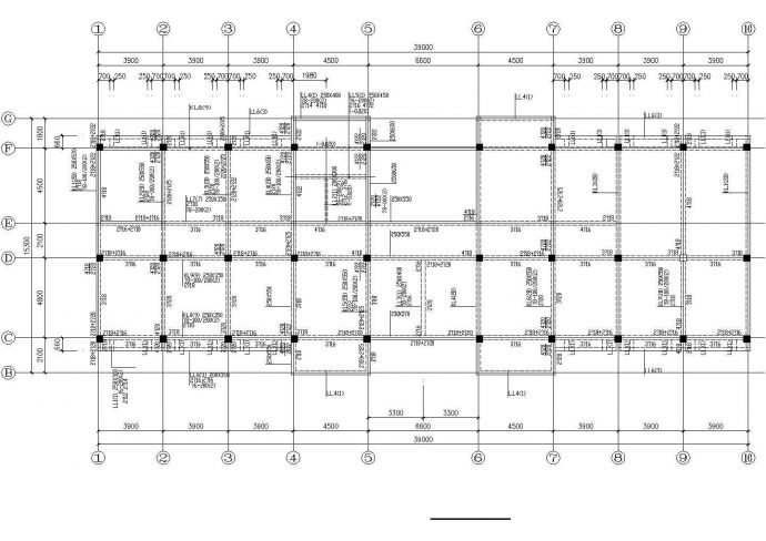 某地多层框架办公楼结构CAD套图_图1