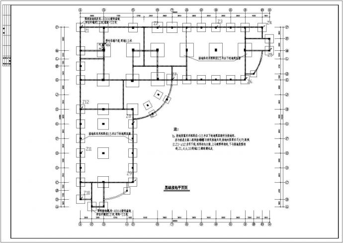 某五层办公楼电气全套施工参考CAD详图_图1