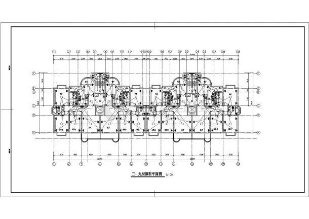 某小区十二层住宅电气CAD布置图-图二