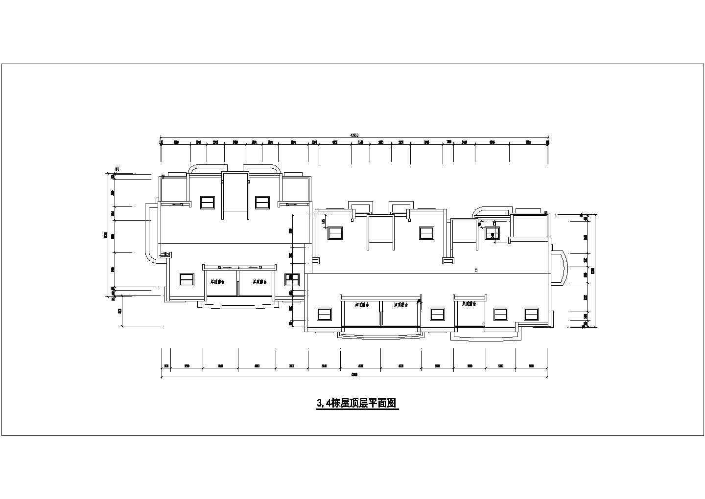 装修设计京润国际花园几栋楼的方案施工cad图