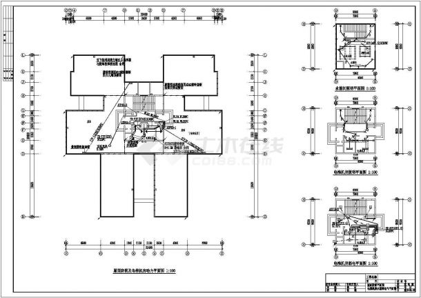某地区十八层住宅电气CAD布置图-图一