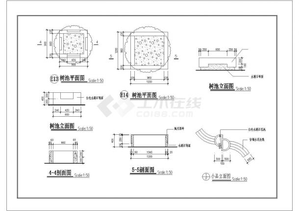 某住宅小区规划景观总平面图 景观施工图cad图纸-图二