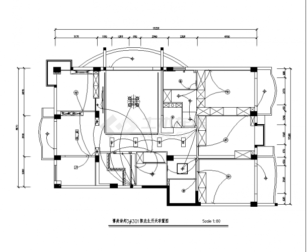 夏威夷多套别墅住宅楼装修设计施工cad图纸-图二