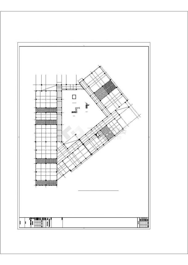 杭州某三层幼儿园建筑结构设计cad施工图-图二