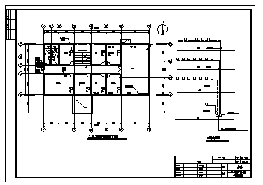 某四层服装厂办公楼电气施工cad图(含照明配电，电话配线，防雷接地系统设计)-图一