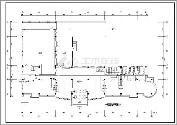某六层办公楼电气设计CAD施工图-图一
