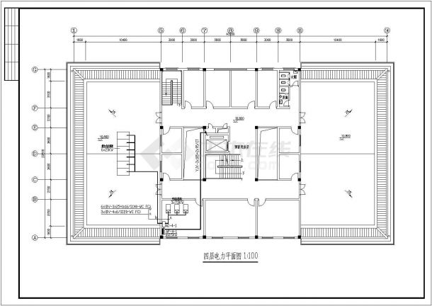 某医院四层三相四线制供电影像楼电气建筑方案设计施工图（含设计说明、材料表）-图一