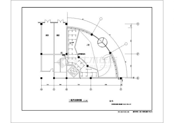 内蒙古乌海酒店一层电气施工cad图纸-图一