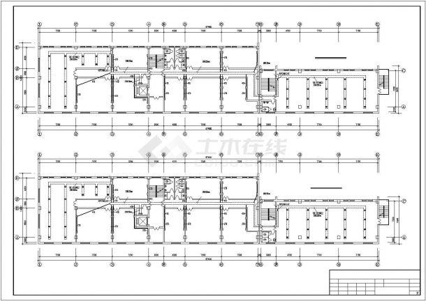 4层办公大楼电力电气CAD参考图纸-图二