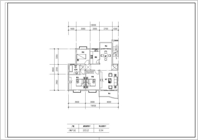 装修设计100至180平方米的户型【独户、3室2厅、4室2厅】_图1
