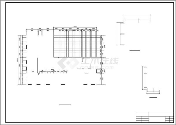 六层框架综合办公楼毕业设计建筑cad图，共十一张-图一