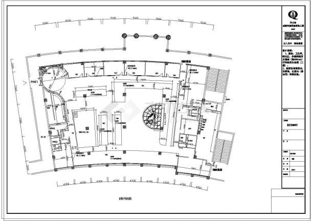 星巴克咖啡厅装修CAD施工图纸-图二