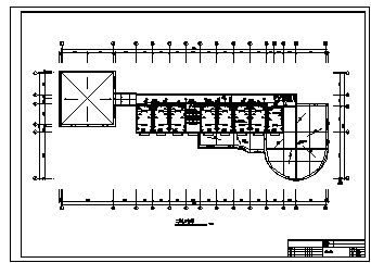 某三层商场办公楼电气施工cad图(含电照，弱电设计)-图二