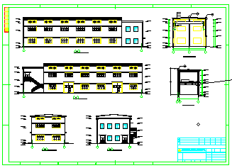 内蒙古大型化工厂氢气回收站cad建筑结构图纸-图二