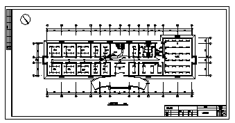 2000平米地上二层办公楼电气施工cad图(含照明，弱电设计)-图二