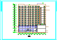 全套办公小高层建筑CAD设计方案图纸-图二