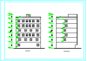 全套详细公寓楼建筑结构CAD设计图纸-图一