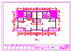 三层联体别墅建筑cad施工设计图-图二