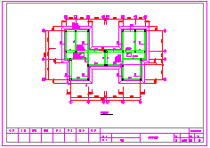 三层联体别墅建筑cad施工设计图