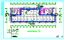三层某公司宿舍楼全套采暖系统cad方案图_图1