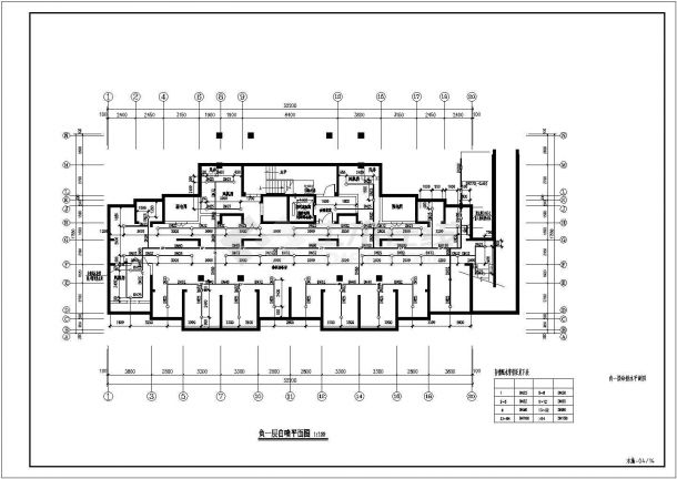 深圳市龙华新区某社区30层高层住宅楼全套给排水平面设计CAD图纸-图二
