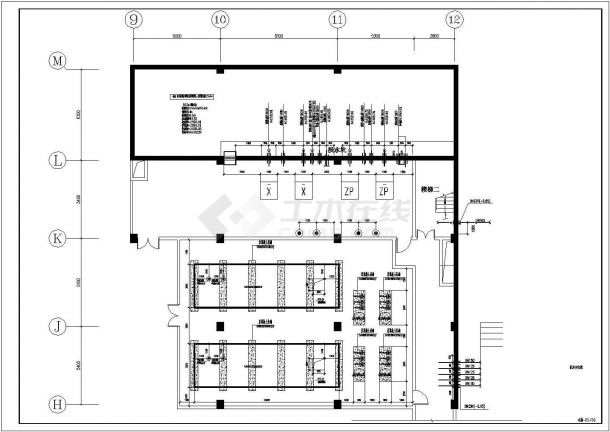 徐州市百兴购物广场6080平米地下停车场全套给排水平面设计CAD图纸-图一