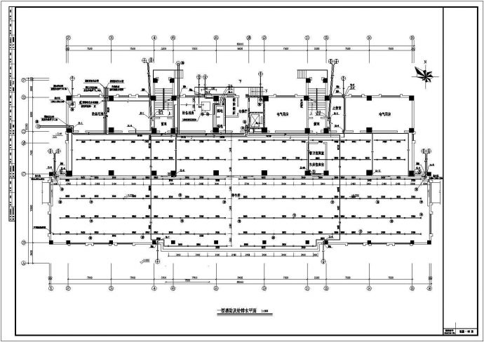 办公楼溴化锂空调cad详细施工方案图纸_图1