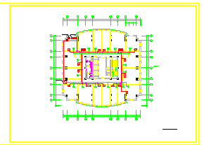 商务楼屋顶VRV室外机布置平面cad施工图纸_图1