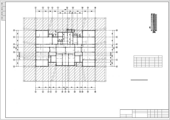 某地区高层剪力墙住宅楼cad结构设计图纸_图1