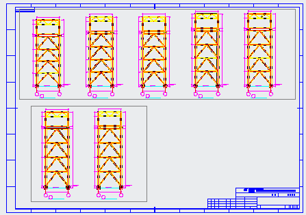 输煤栈桥整套设计施工cad图纸_图1