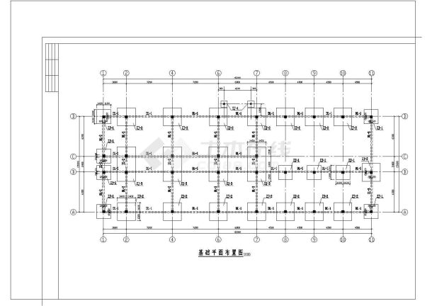 长42米 宽15米 3层独立基框架办公楼结构施工图（设计说明）-图一