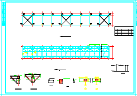 钢框架上门式宿舍楼cad结构设计图_图1
