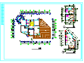 唐式别墅全套cad建筑设计施工图-图二