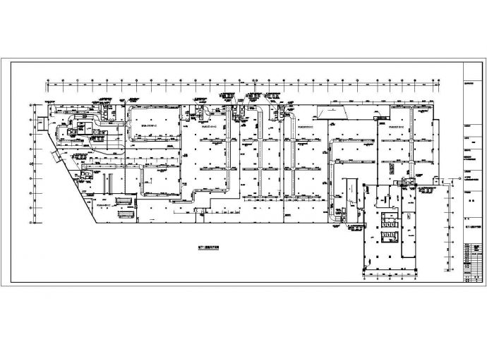 [合肥]大型商场空调通风设计施工CAD图纸(冷冻机房设计)_图1