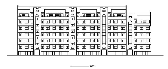 稀缺7层住宅CAD施工建筑设计图纸-图二