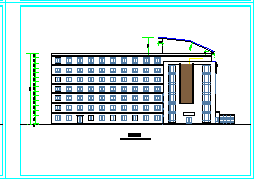 现代化6层全套办公楼CAD设计方案图纸-图一