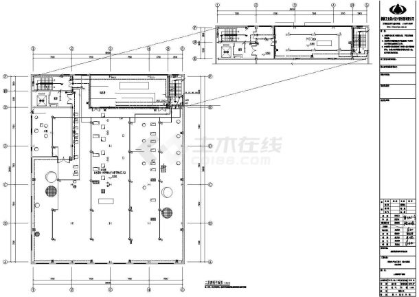 重庆沙坪坝区某大型氮肥厂8层框架结构加工车间电气系统设计CAD图纸-图一
