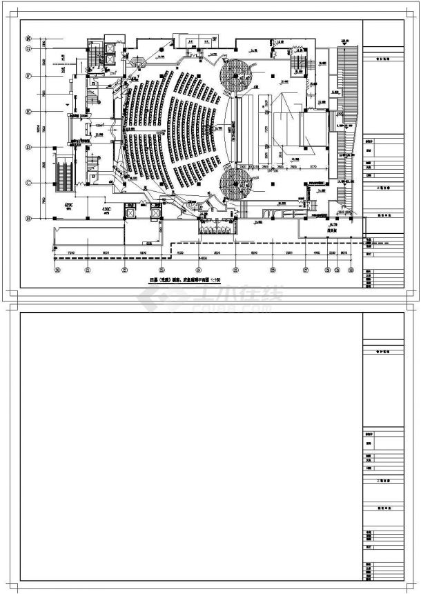 某剧院舞台灯光电气照明图纸-图二