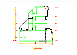阳光家庭住宅室内cad装饰工程设计施工图