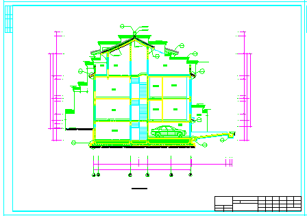 一栋高档别墅内外设计cad建筑方案图纸_图1