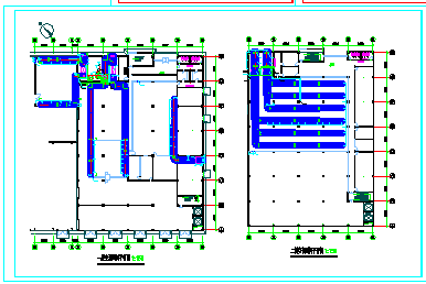 一套厂房空调通风平面cad设计方案图_图1
