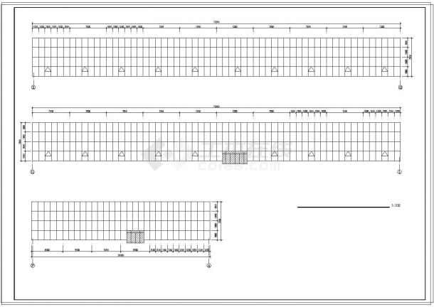 海珍品养殖大棚结构cad建筑设计施工图纸-图一