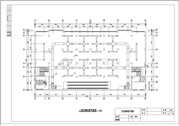 [上海]某地四层商场空气调节全套系统设计施工图（含设计说明和空调系统图）-图二