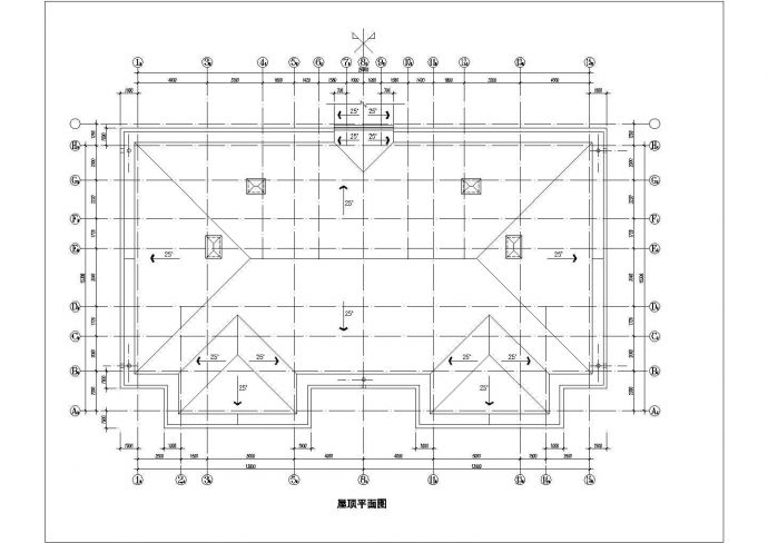 某二层框架结构酒店式公寓楼设计cad建筑方案图纸（甲级院设计）_图1