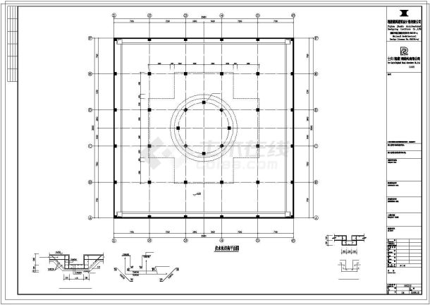 北京观音像结构,建筑的CAD施工图-图二