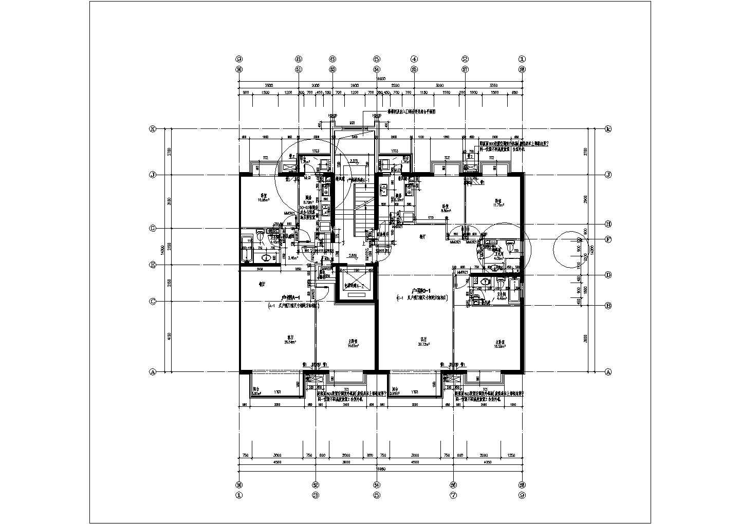 北京某装修设计公司设计碧桂园某在建楼盘户型图