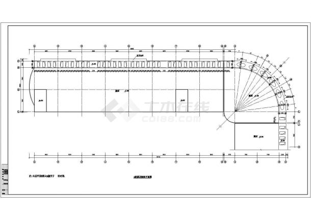 中亚宿舍施工设计全套施工cad图，含效果图-图二